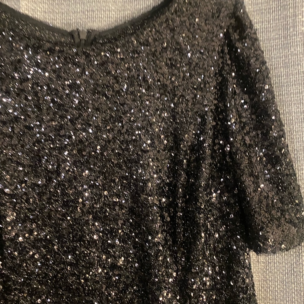 Adrianna Papell Plus Size Sequin Cocktail Dress size 16W - Picture 10 of 13